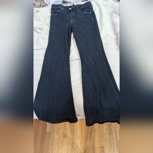 Express Dark Blue Flare Women's Jeans
